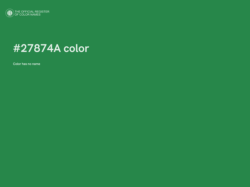 #27874A color image