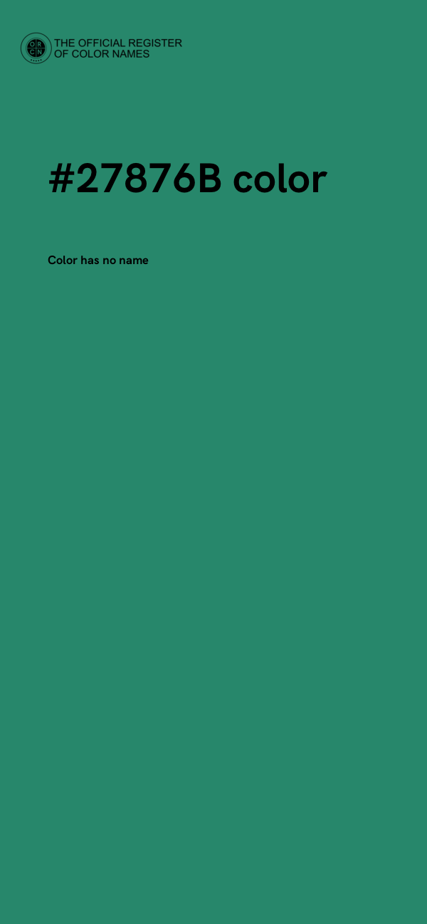 #27876B color image