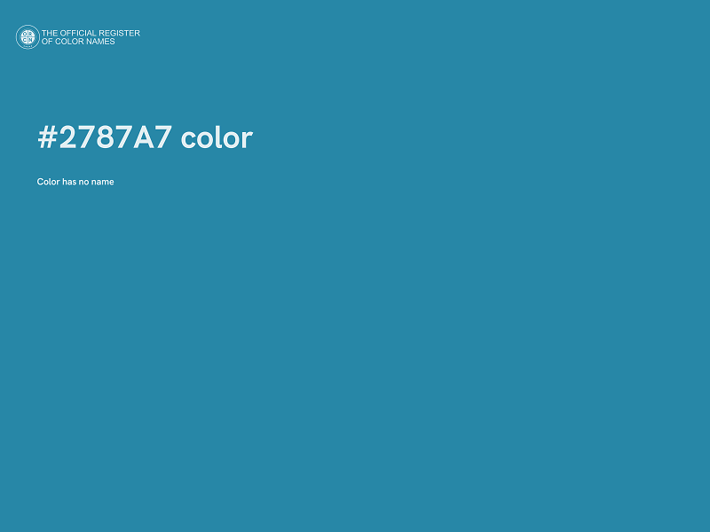 #2787A7 color image