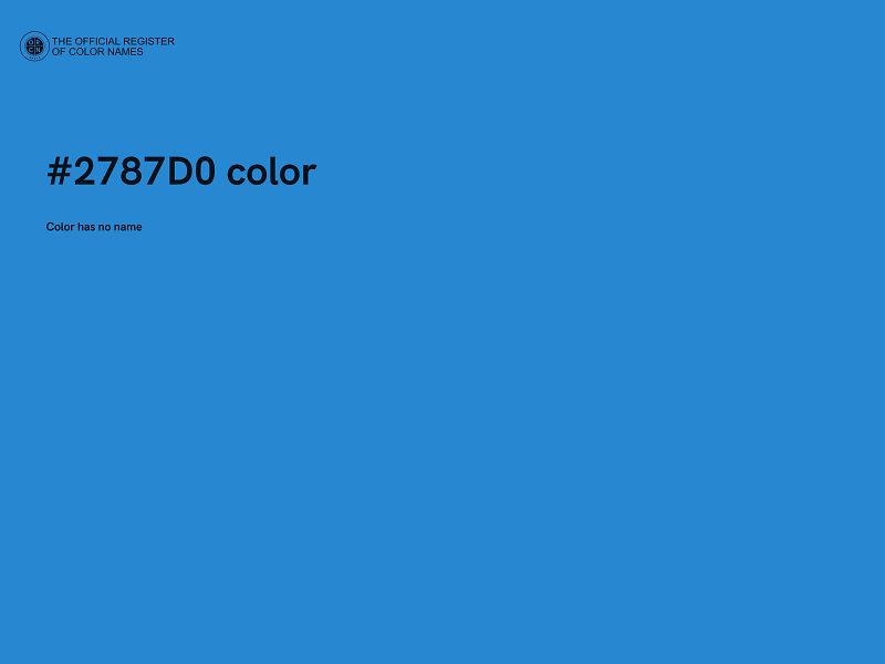 #2787D0 color image