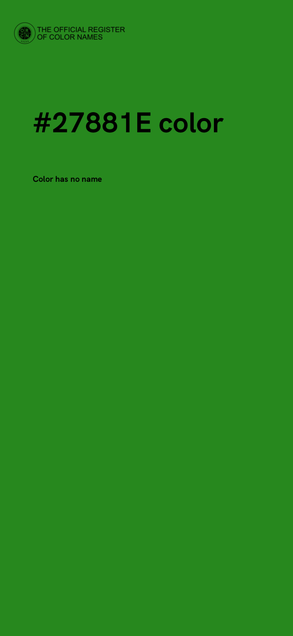 #27881E color image