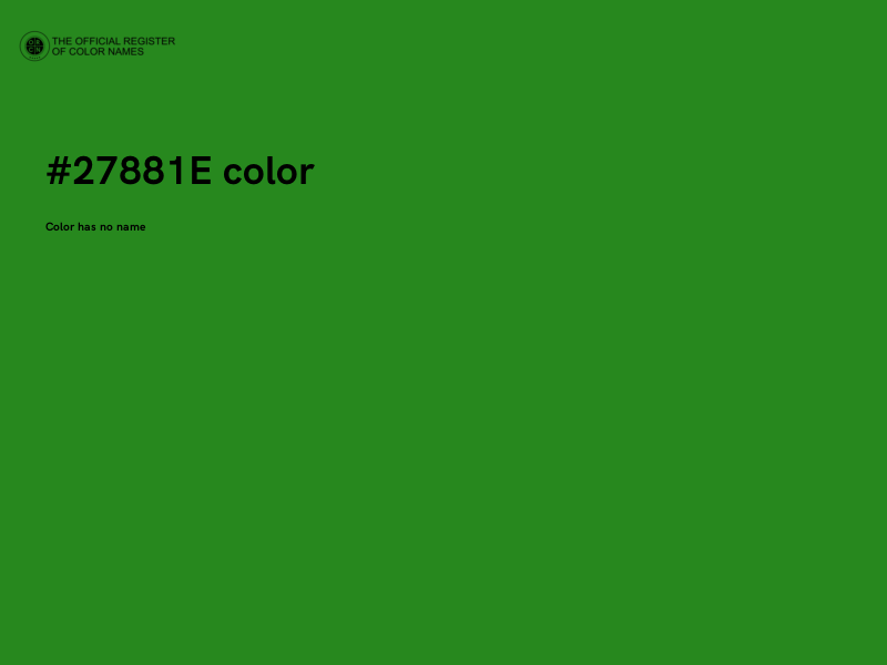 #27881E color image
