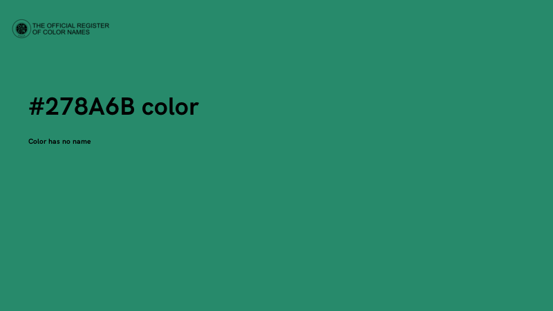 #278A6B color image