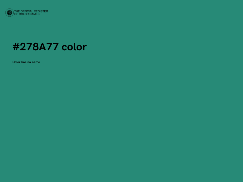 #278A77 color image