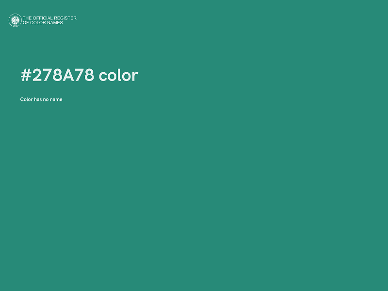 #278A78 color image