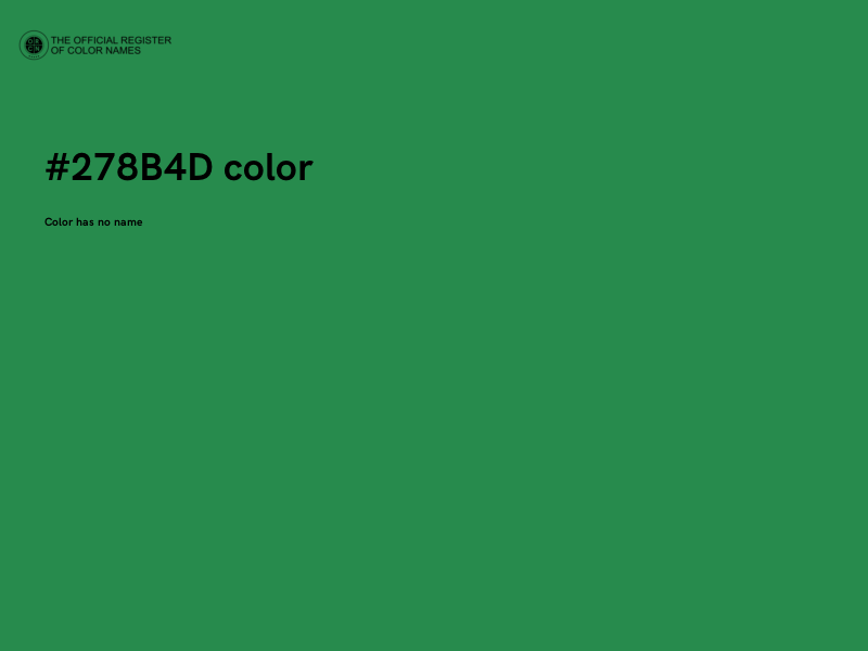 #278B4D color image