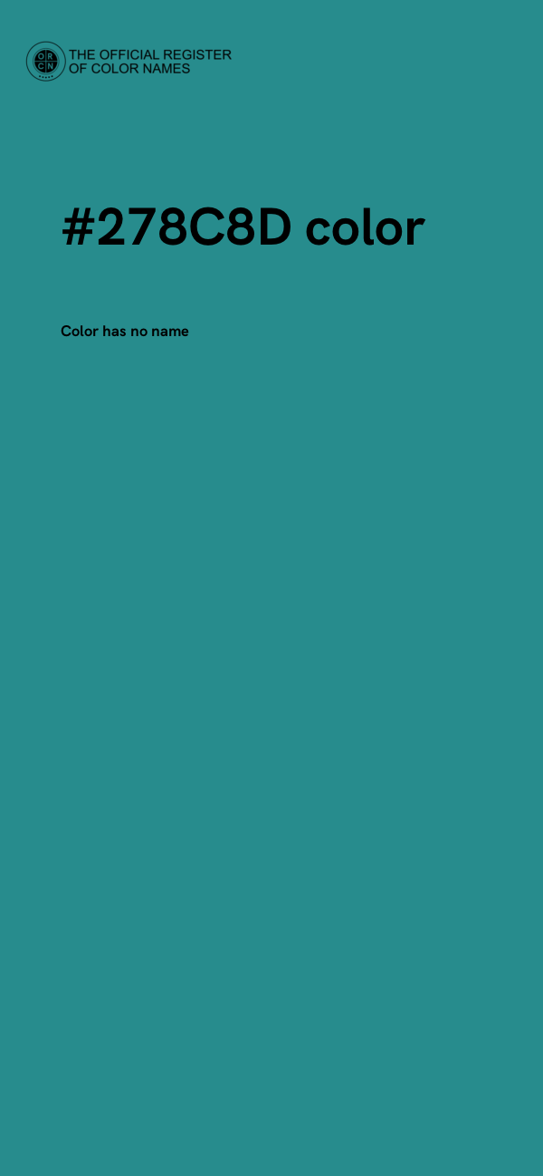 #278C8D color image