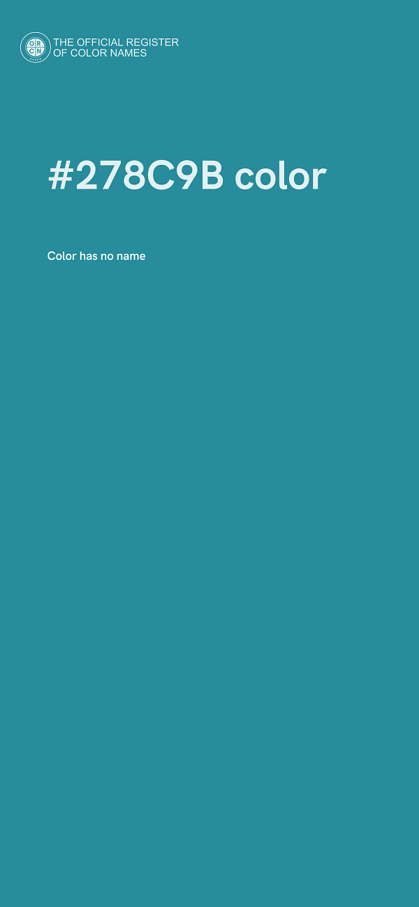 #278C9B color image