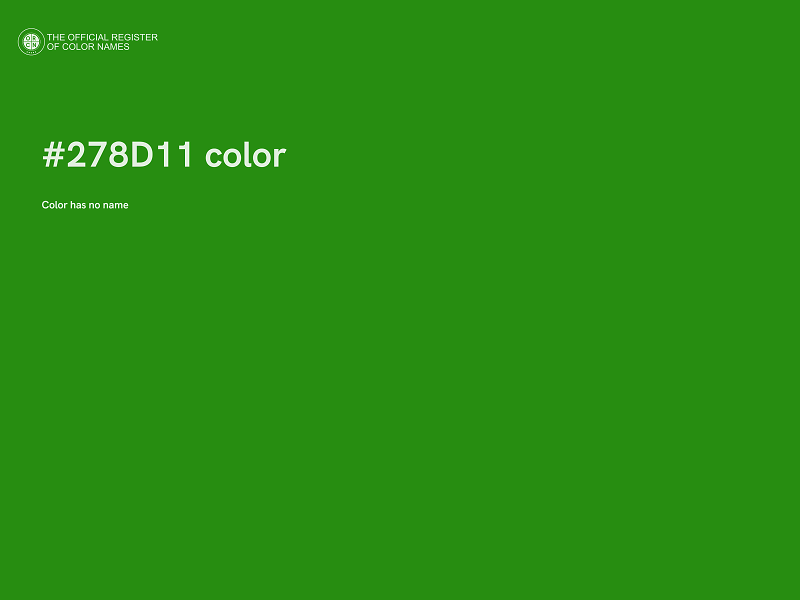 #278D11 color image