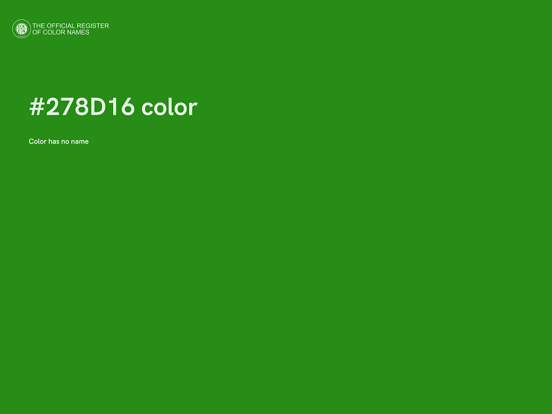 #278D16 color image