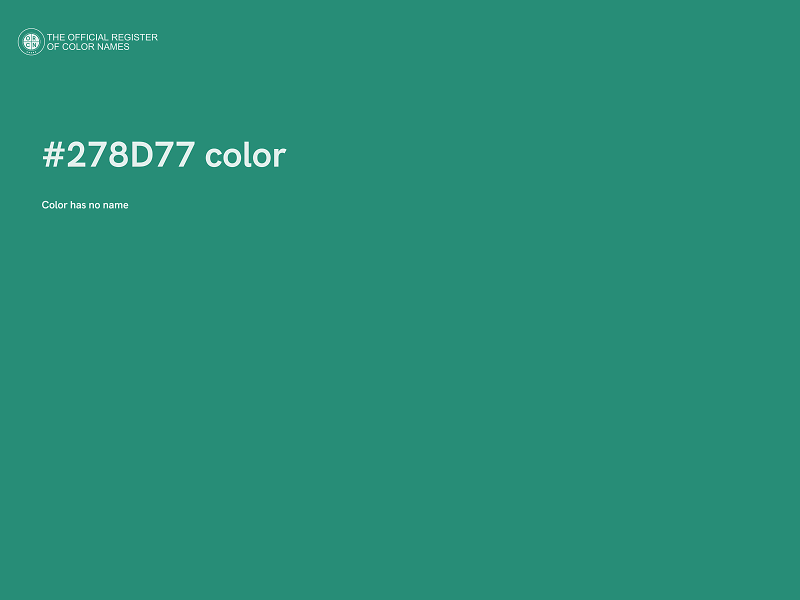 #278D77 color image