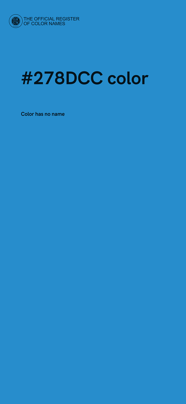 #278DCC color image