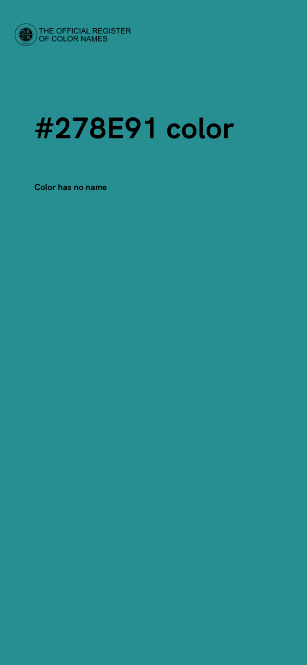 #278E91 color image