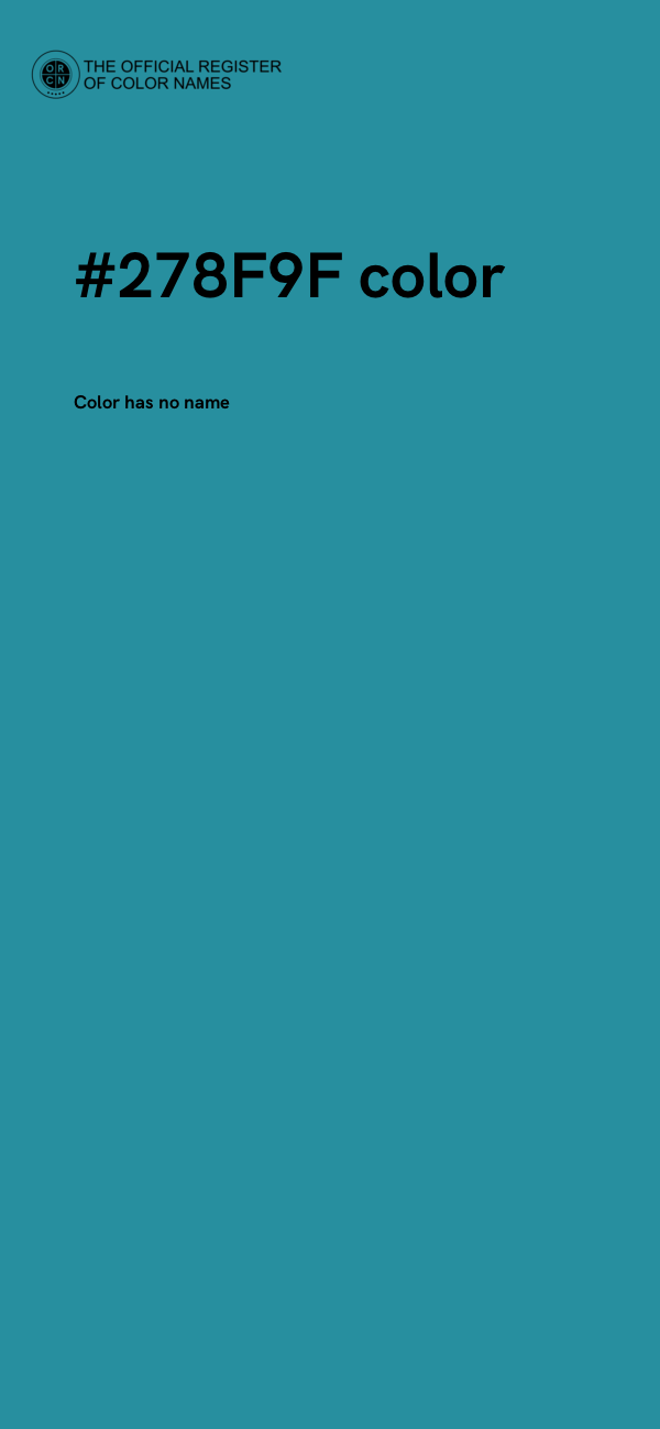 #278F9F color image