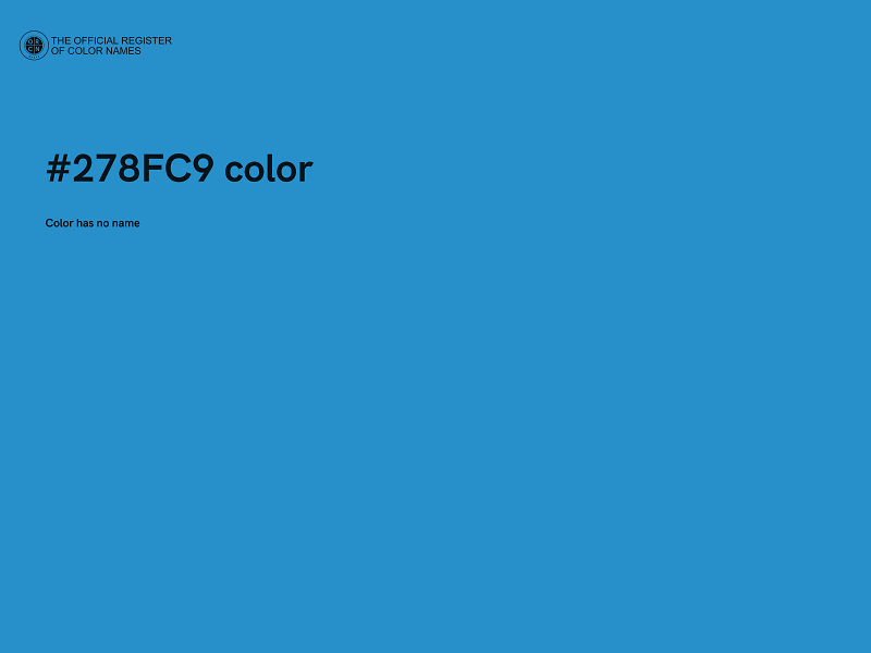 #278FC9 color image