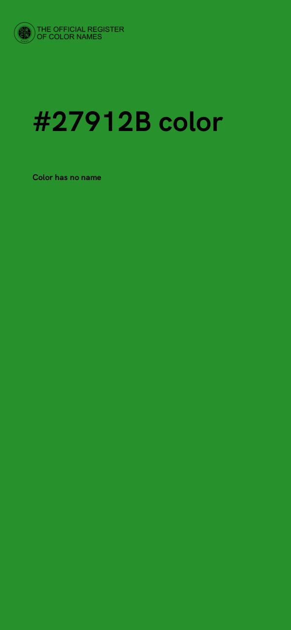 #27912B color image