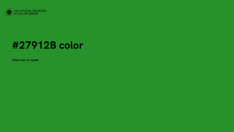 #27912B color image