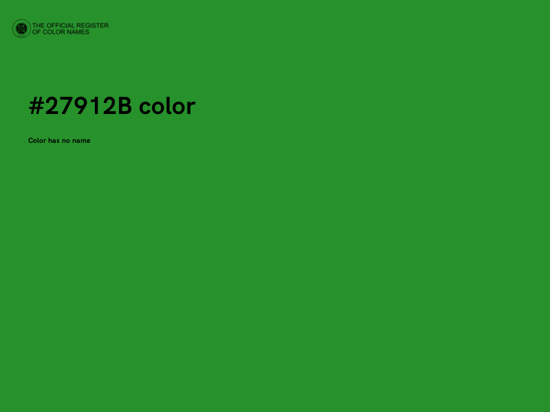 #27912B color image