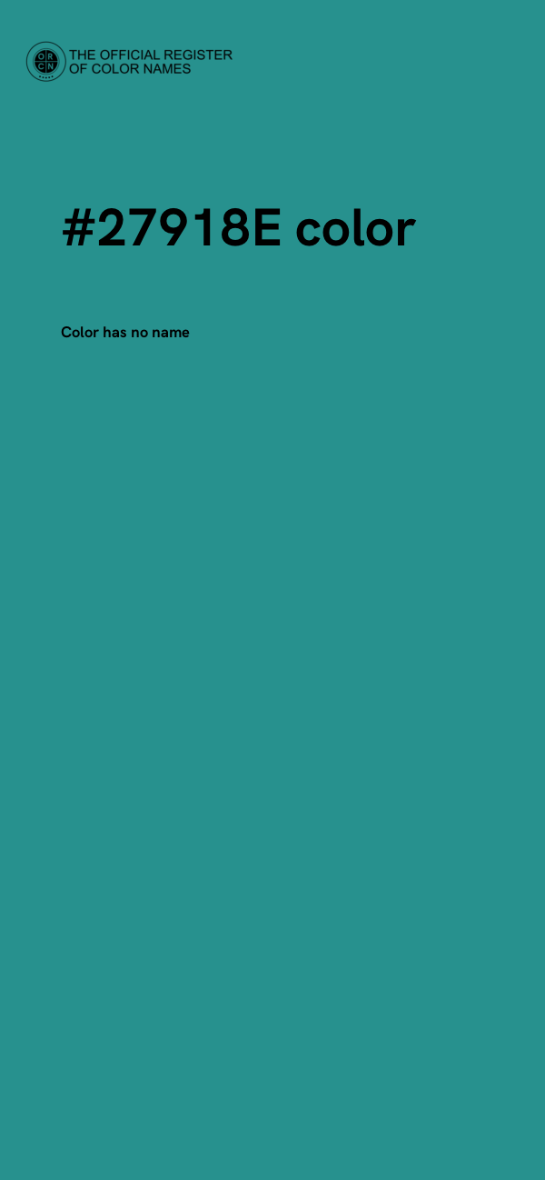 #27918E color image