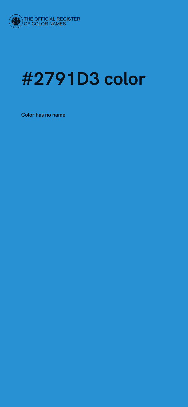 #2791D3 color image
