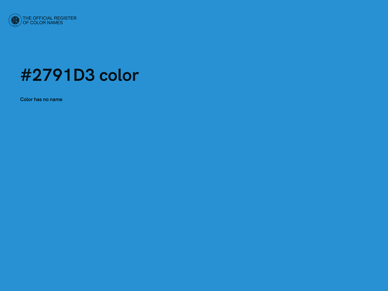 #2791D3 color image