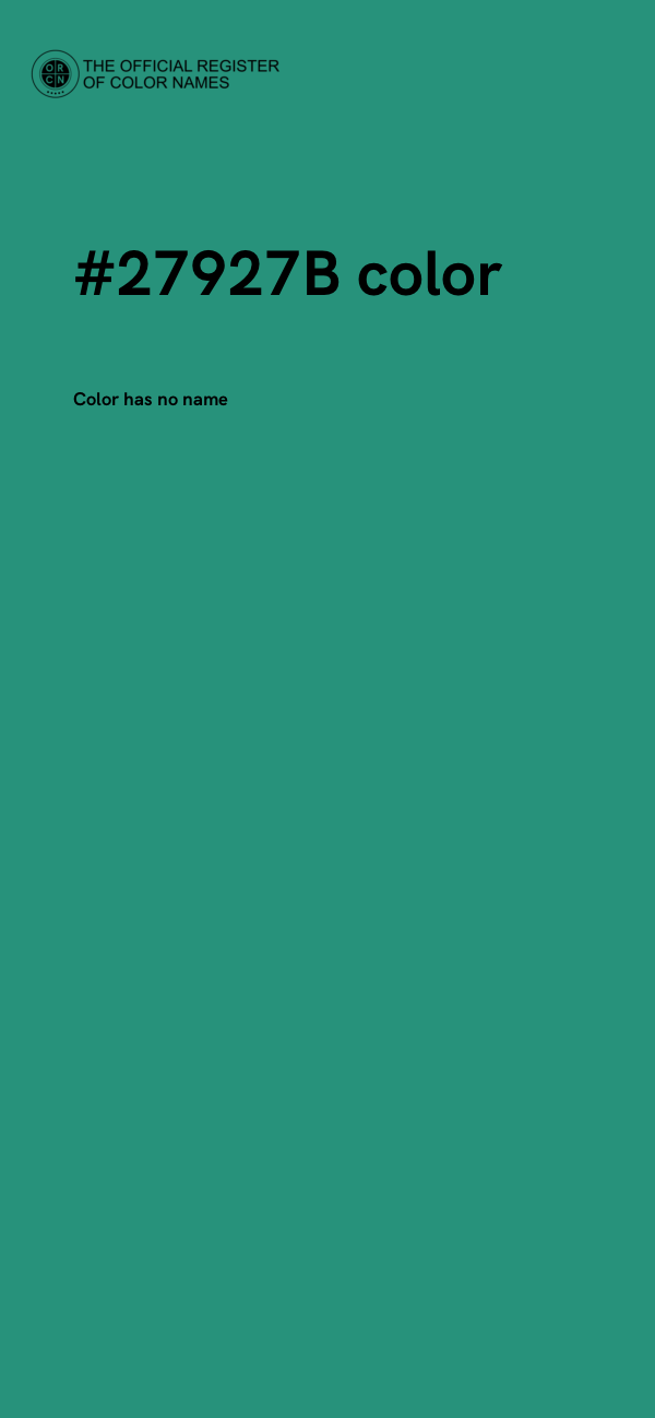 #27927B color image