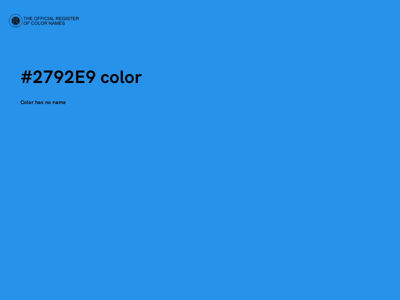 #2792E9 color image