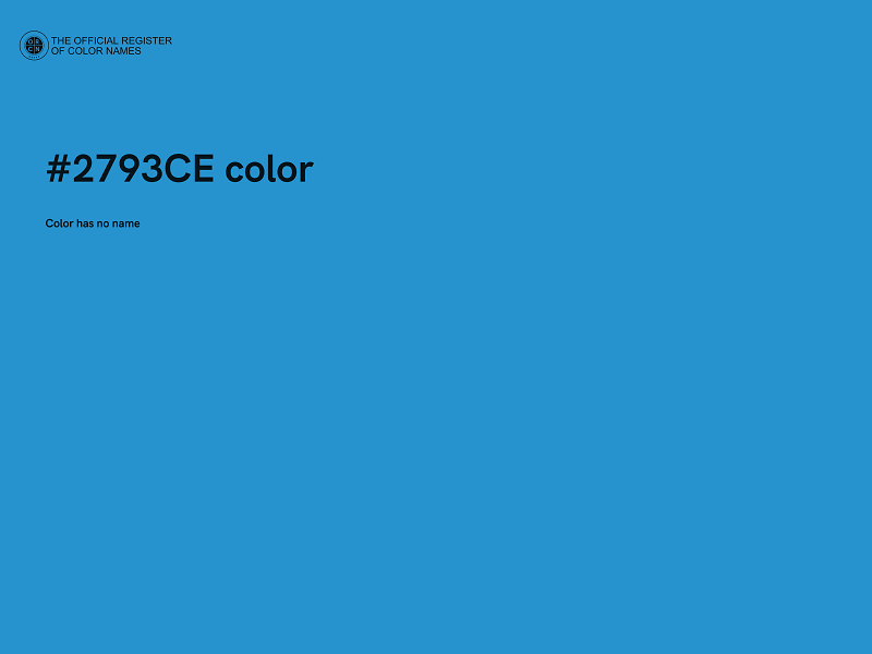 #2793CE color image