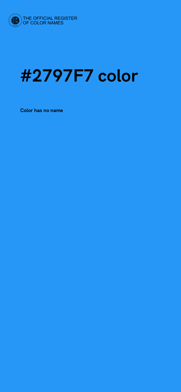 #2797F7 color image