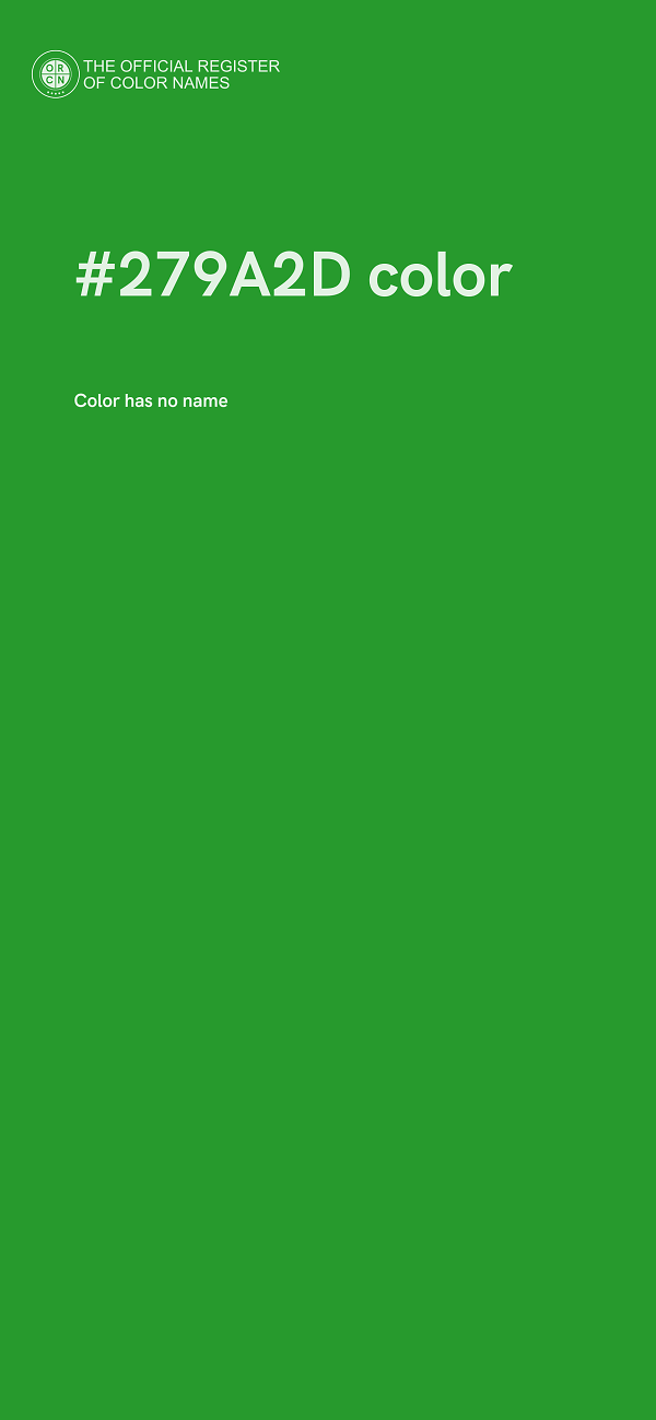 #279A2D color image