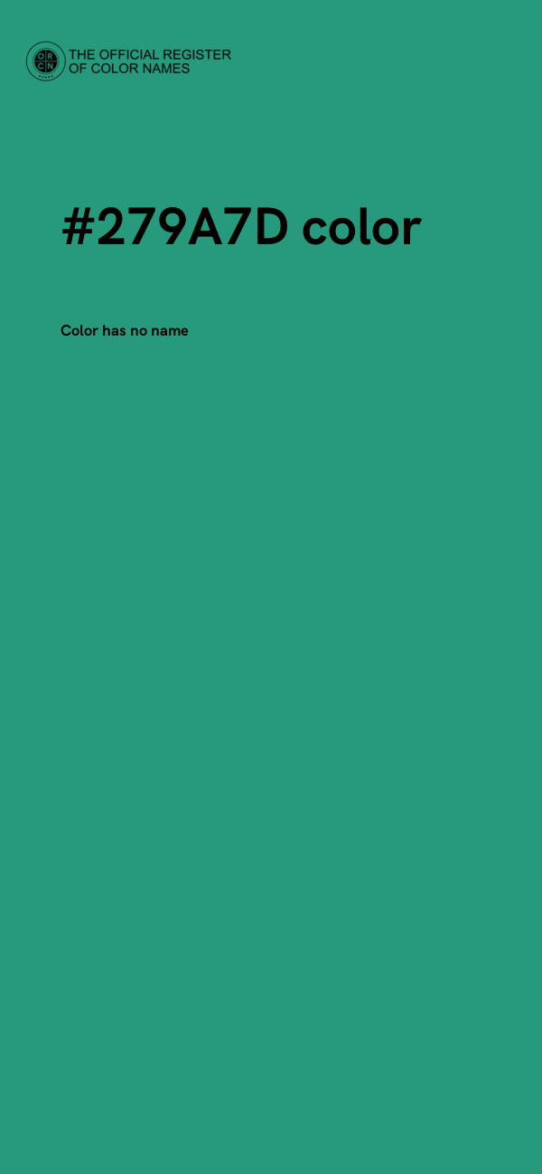 #279A7D color image