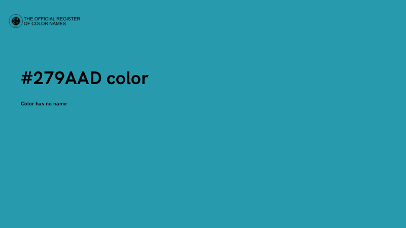 #279AAD color image