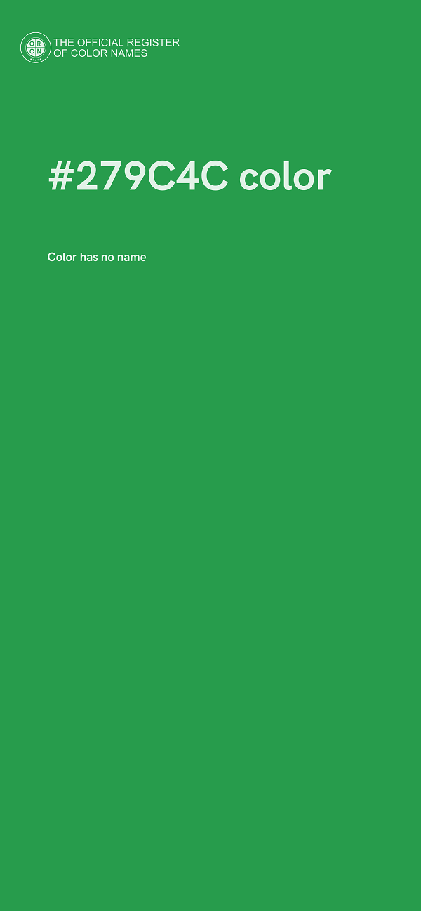 #279C4C color image