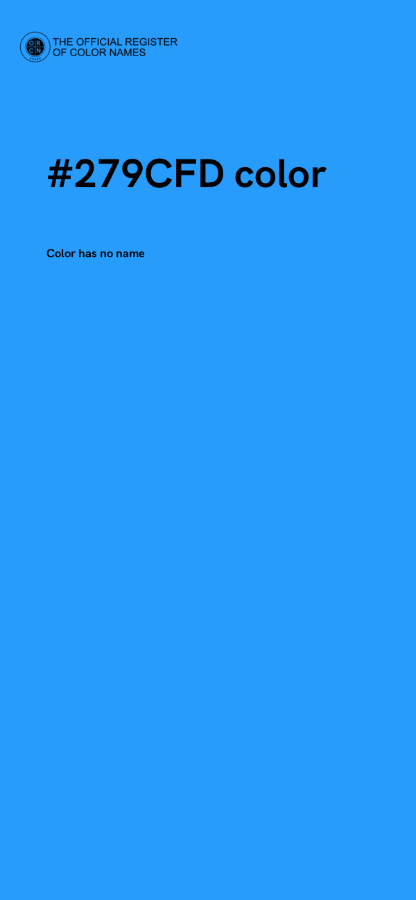 #279CFD color image