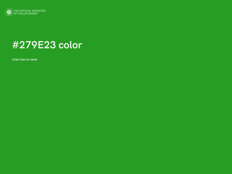 #279E23 color image
