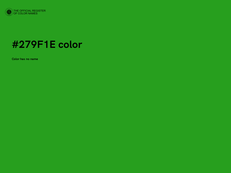 #279F1E color image
