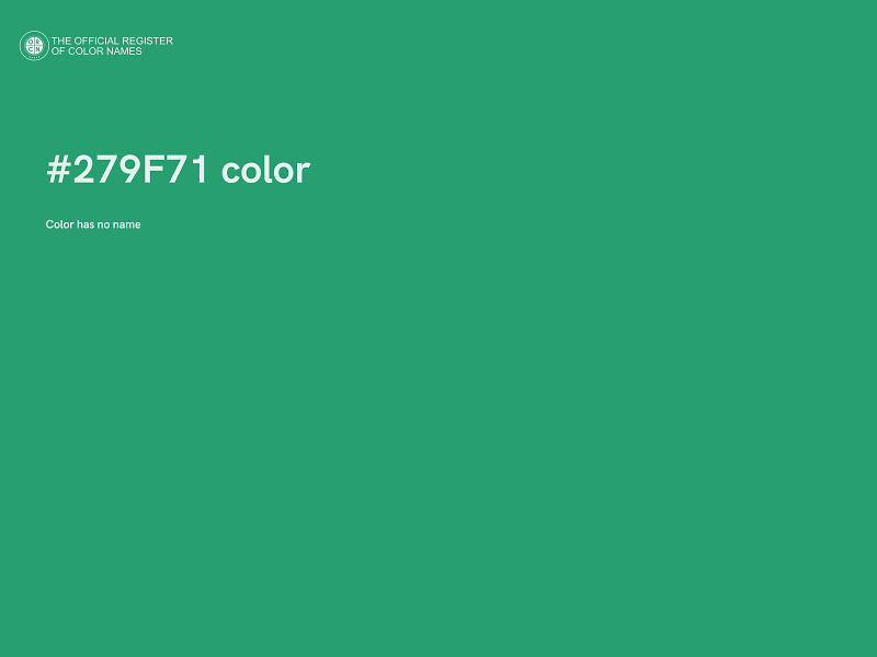 #279F71 color image