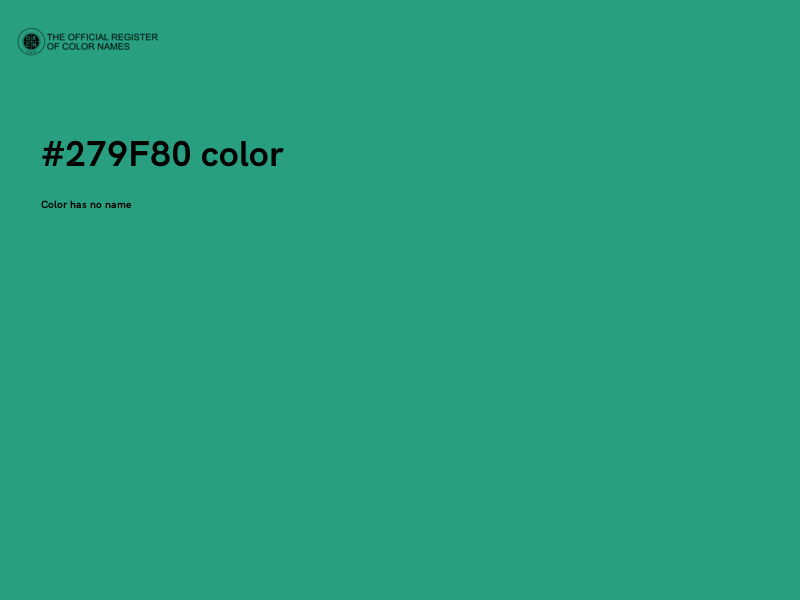 #279F80 color image