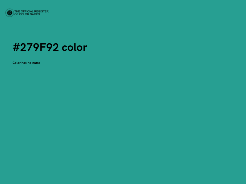 #279F92 color image