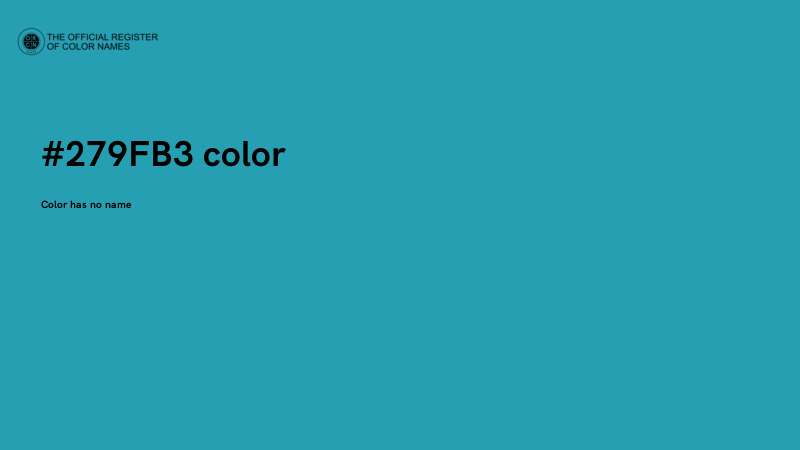 #279FB3 color image