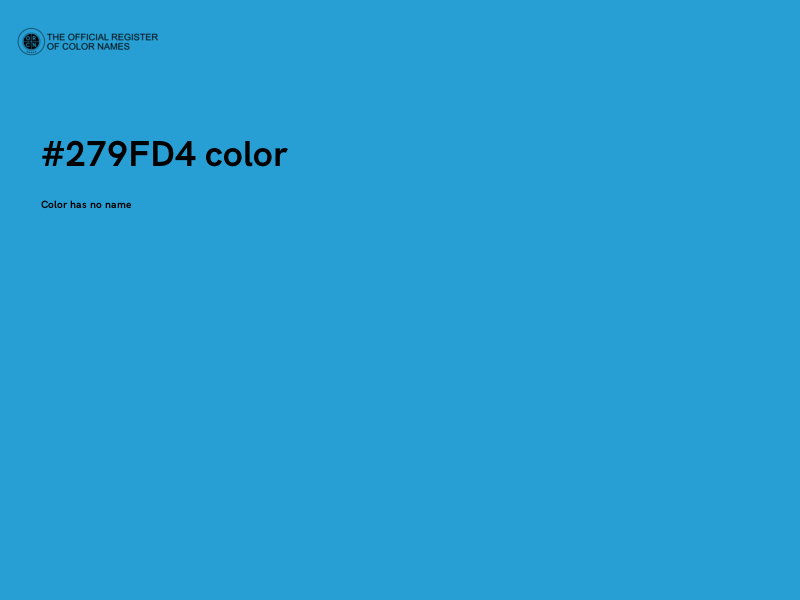 #279FD4 color image