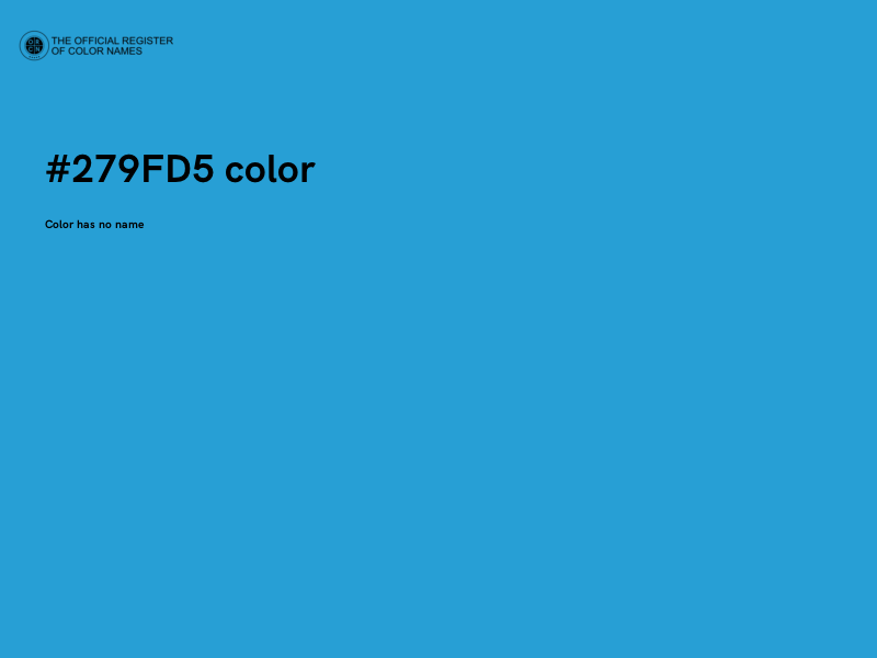 #279FD5 color image