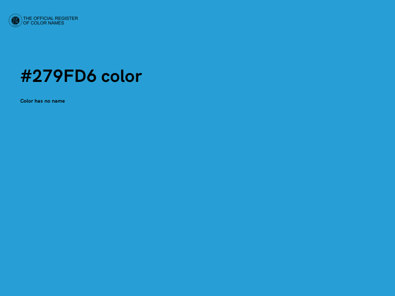 #279FD6 color image