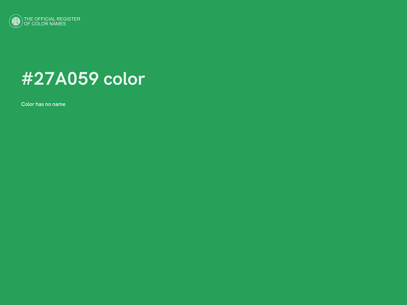 #27A059 color image