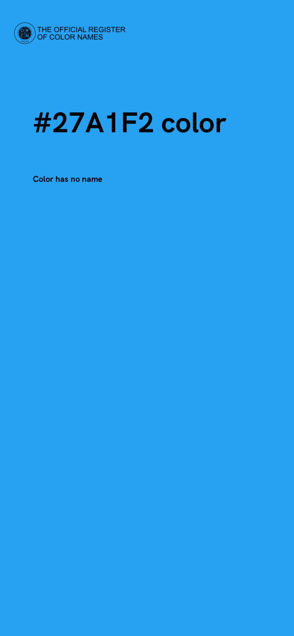 #27A1F2 color image
