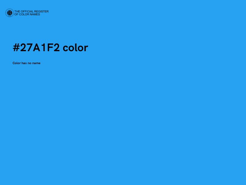 #27A1F2 color image
