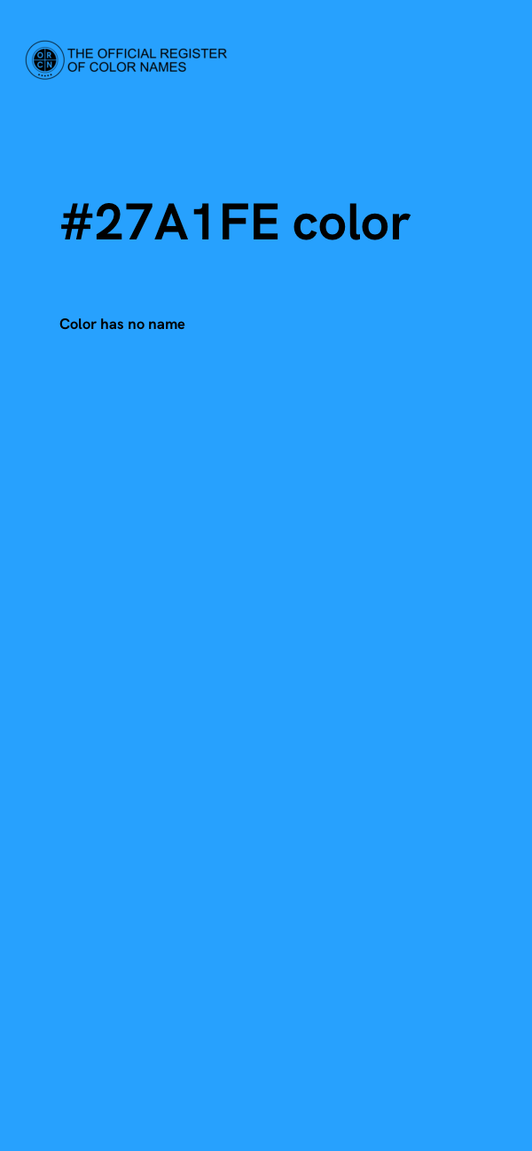 #27A1FE color image