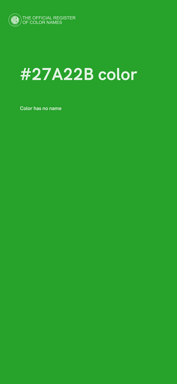 #27A22B color image