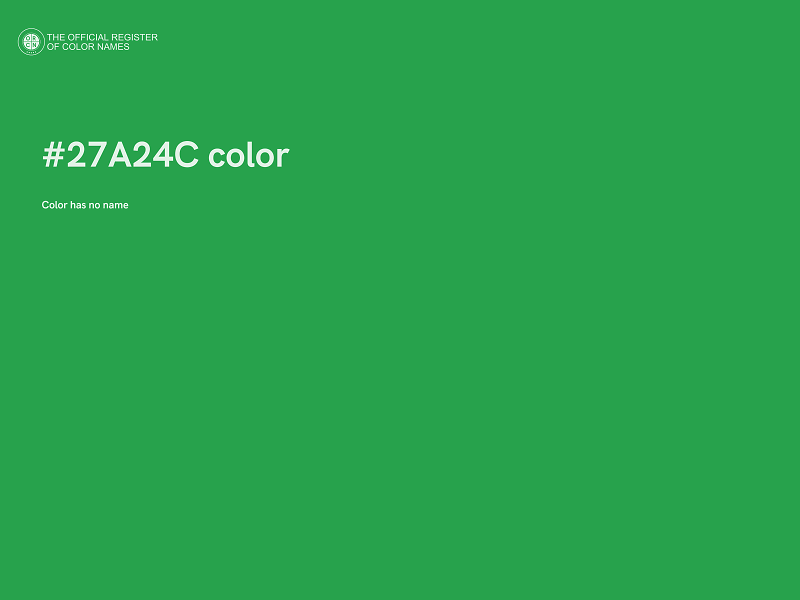 #27A24C color image