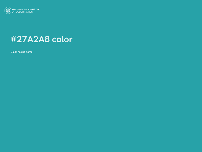 #27A2A8 color image